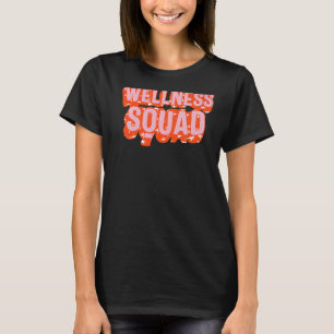Health Coach Wellness Squad Rainbow Fitness Gym Cr T-Shirt