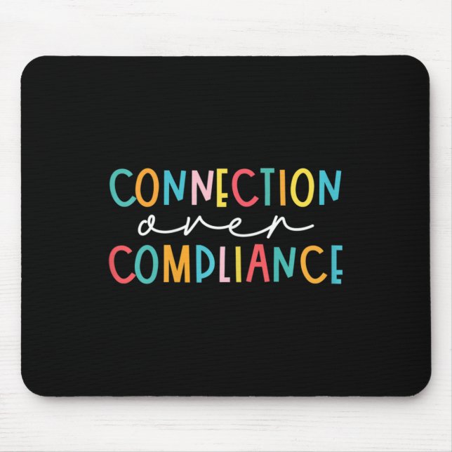 Health Connection Over Compliance Autism Awareness Mouse Pad (Front)