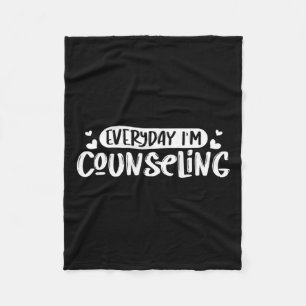 Health Counseling Everyday - Mental Counsellor Gif Fleece Blanket