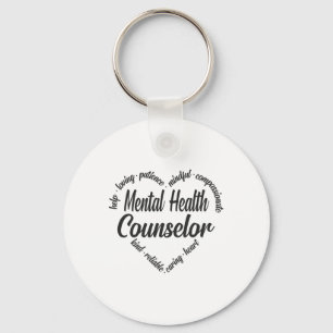 Health Counsellor Heart Word Cloud 1 Key Ring