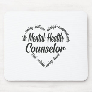Health Counsellor Heart Word Cloud 1 Mouse Pad