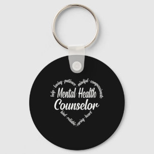 Health Counsellor Heart Word Cloud  Key Ring