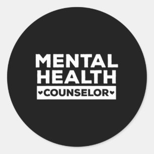 Health Counsellor - Mental Therapist Oufit Classic Round Sticker