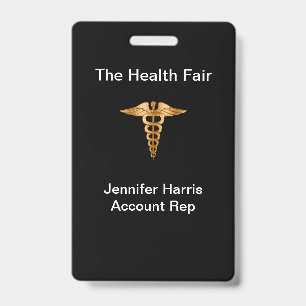 Health Fair Event Badges ID Badge