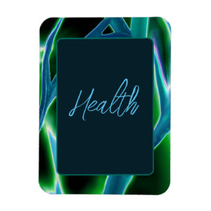 "Health" Floral Flexible Photo Magnet