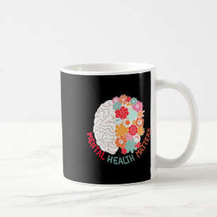 Health Flower Brain Suicide Awareness And Preventi Coffee Mug