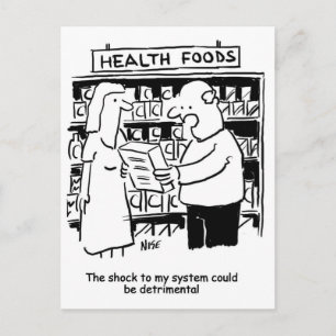 Health Food Could be Detrimental to Man's Health Postcard