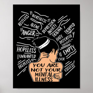 Health For Women You Are Not Your Mental Illness  Poster