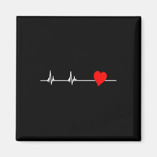 Health Heart Disease Awareness Heartbeat Women  Magnet