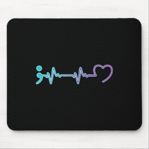 Health Illness Heartbeat Suicide Prevention  Mouse Pad