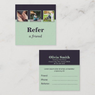 Health In-Home Care Refer A Friend Square Square Business Card