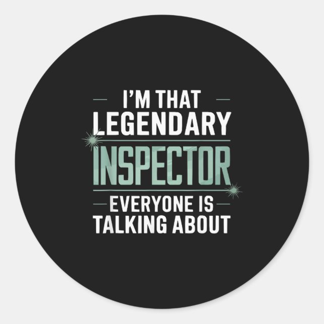 Health Inspector Job Profession Public Health _1  Classic Round Sticker (Front)