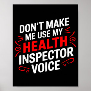 Health Inspector Job Profession Public Health  Poster