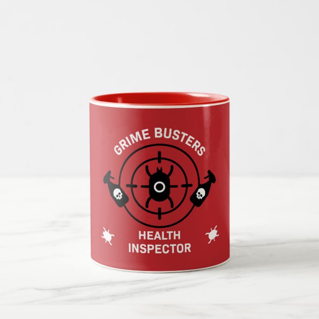 Health Inspector Two-Tone Coffee Mug (Center)