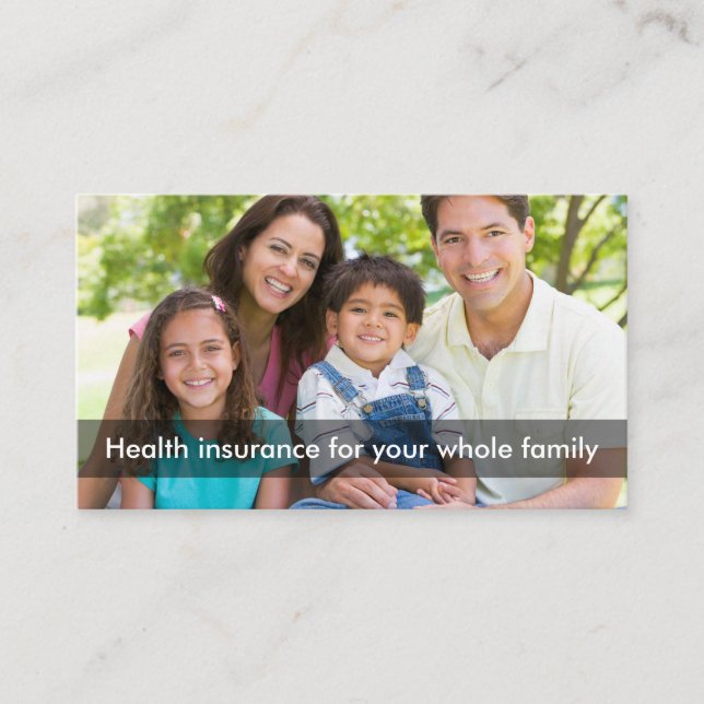 Health Insurance Multi Line Rep Business Card (Front)