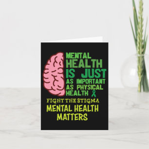 Health Is Just As Important As Physical Mental Pro Card
