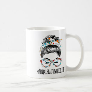 Health Life Messy Hair Woman Bun Healthcare  Coffee Mug