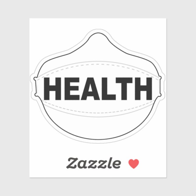Health mask vinyl sticker (Sheet)