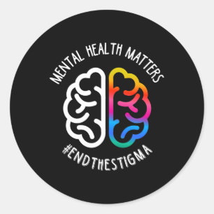 Health Maters End Stigma Classic Round Sticker