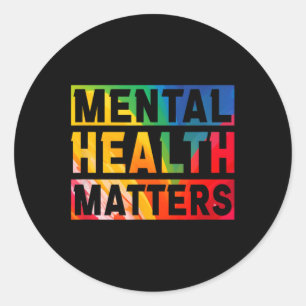 Health Matters Awareness Month For Men And Women 1 Classic Round Sticker