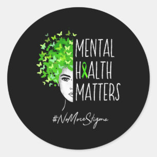 Health Matters No More Stigma Gift  Classic Round Sticker