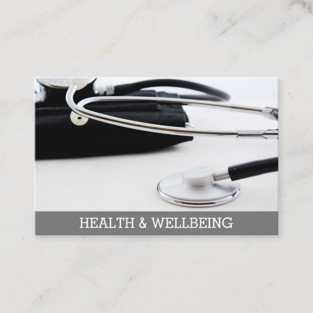 Health & Medical Calling Card. Business Card (Front)