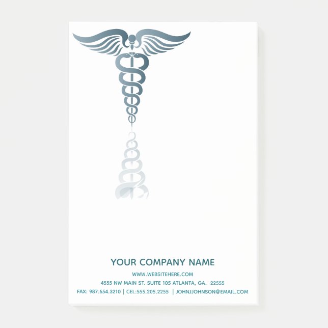 Health medical recepie design Medical Symbol Post-it Notes (Front)