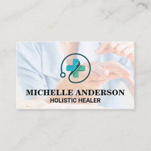 Health Medicine Logo Physician Business Card