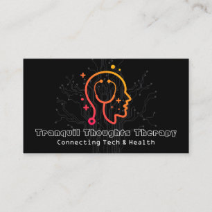 Health Mind Logo   Computer Tech   Software Business Card