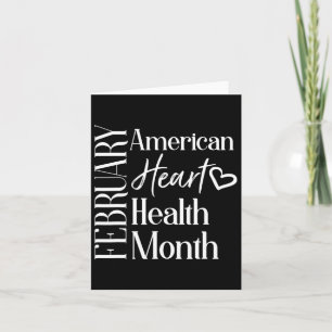 Health Month February American Heart Health 1 Card