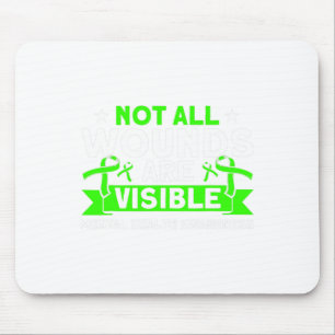 Health Not All Wounds Visible Mental Health Awaren Mouse Pad