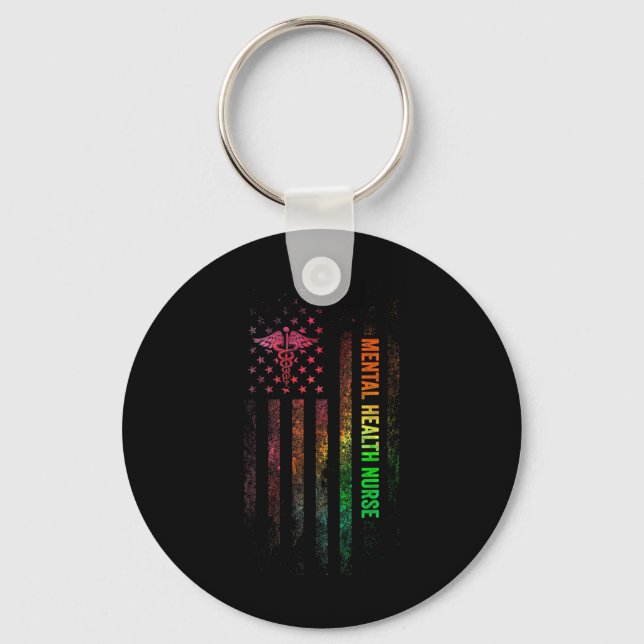 Health Nurse Nursing Rn  Key Ring (Front)