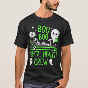 Health Nurse Psych Boo Boo Crew Nursing Halloween T-Shirt