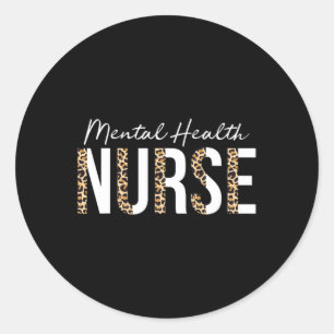 Health Nurse Psych Nurse Psychiatric Nurse Rn Classic Round Sticker