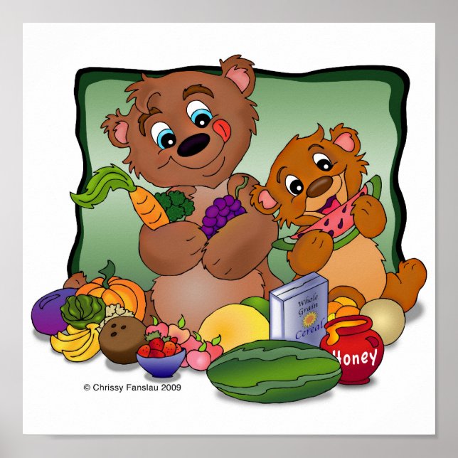 "Health Nut Bears" Poster (Front)