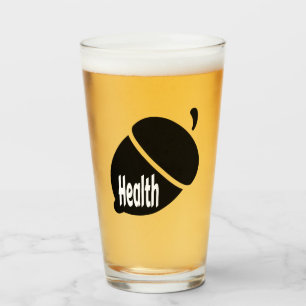 Health Nut Healthy Living for Life Glass
