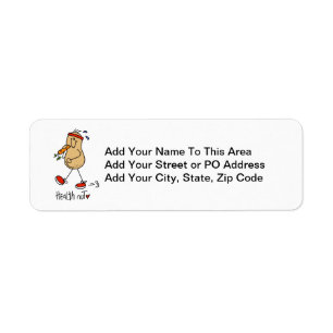 Health Nut T-shirts and Gifts Return Address Label