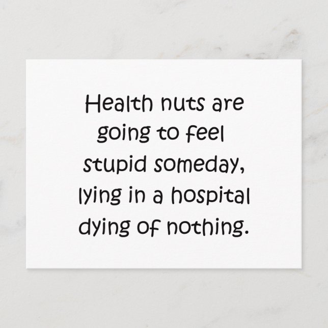 Health Nuts Postcard (Front)