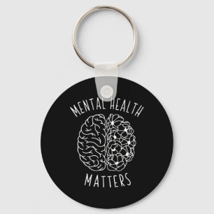 Health Problem Human Brain Graphic Mind Awareness Key Ring