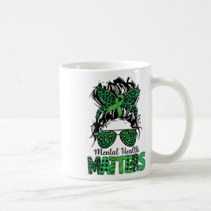 Health Problems Awareness Messy Bun Woman Emotion  Coffee Mug