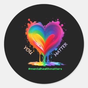 Health Problems Awareness Month For Men And Women Classic Round Sticker