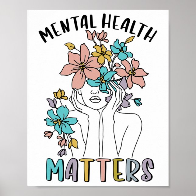 Health Problems Awareness Neurodiversity Emotion W Poster (Front)