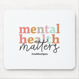 Health Problems Awareness Retro Psychologist Women Mouse Pad