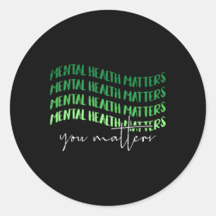 Health Problems Awareness Warrior Councilor Therap Classic Round Sticker