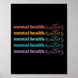 Health Problems Be Kind Self Care Mental Awareness Poster