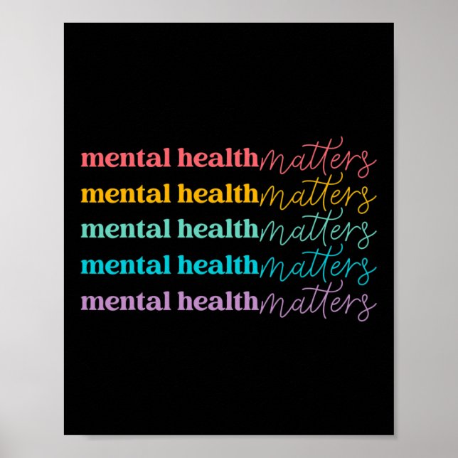 Health Problems Be Kind Self Care Mental Awareness Poster (Front)