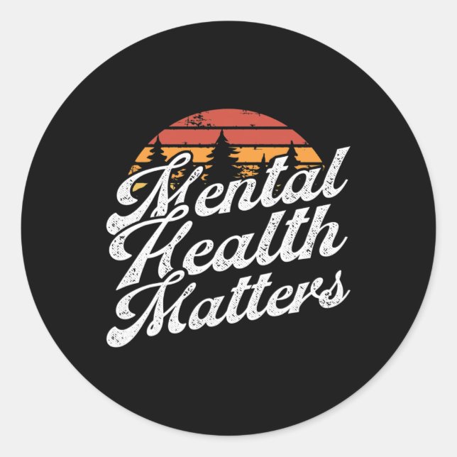 Health Problems - Brain Illness Awareness  Classic Round Sticker (Front)