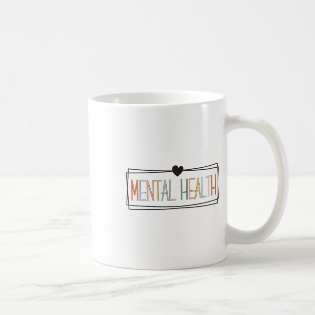 Health Problems Brain Illness Mental Health Awaren Coffee Mug (Right)