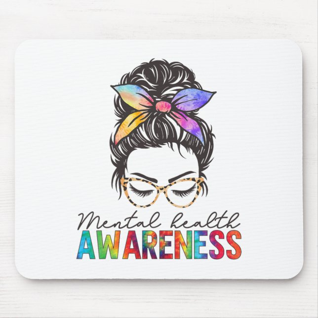 Health Problems Brain Illness Mental Health Awaren Mouse Pad (Front)
