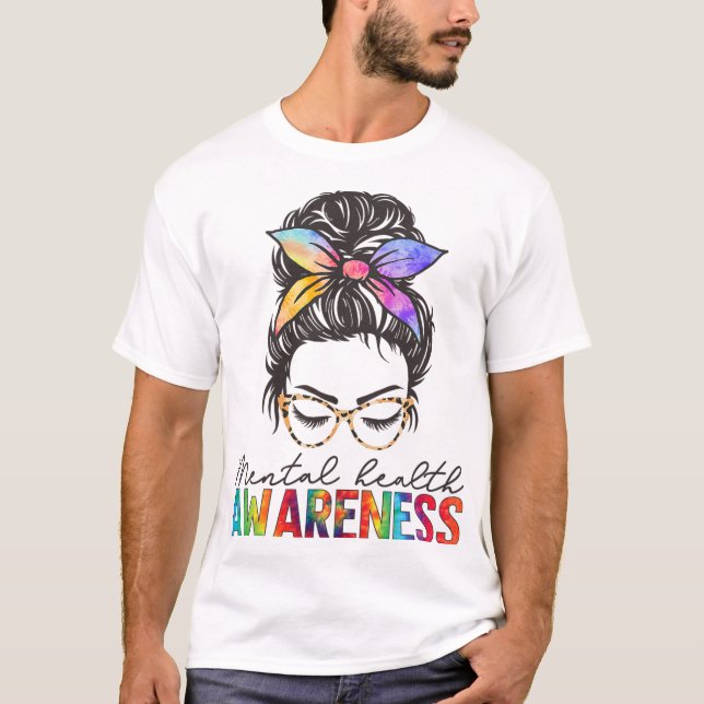 Health Problems Brain Illness Mental Health Awaren T-Shirt (Front)